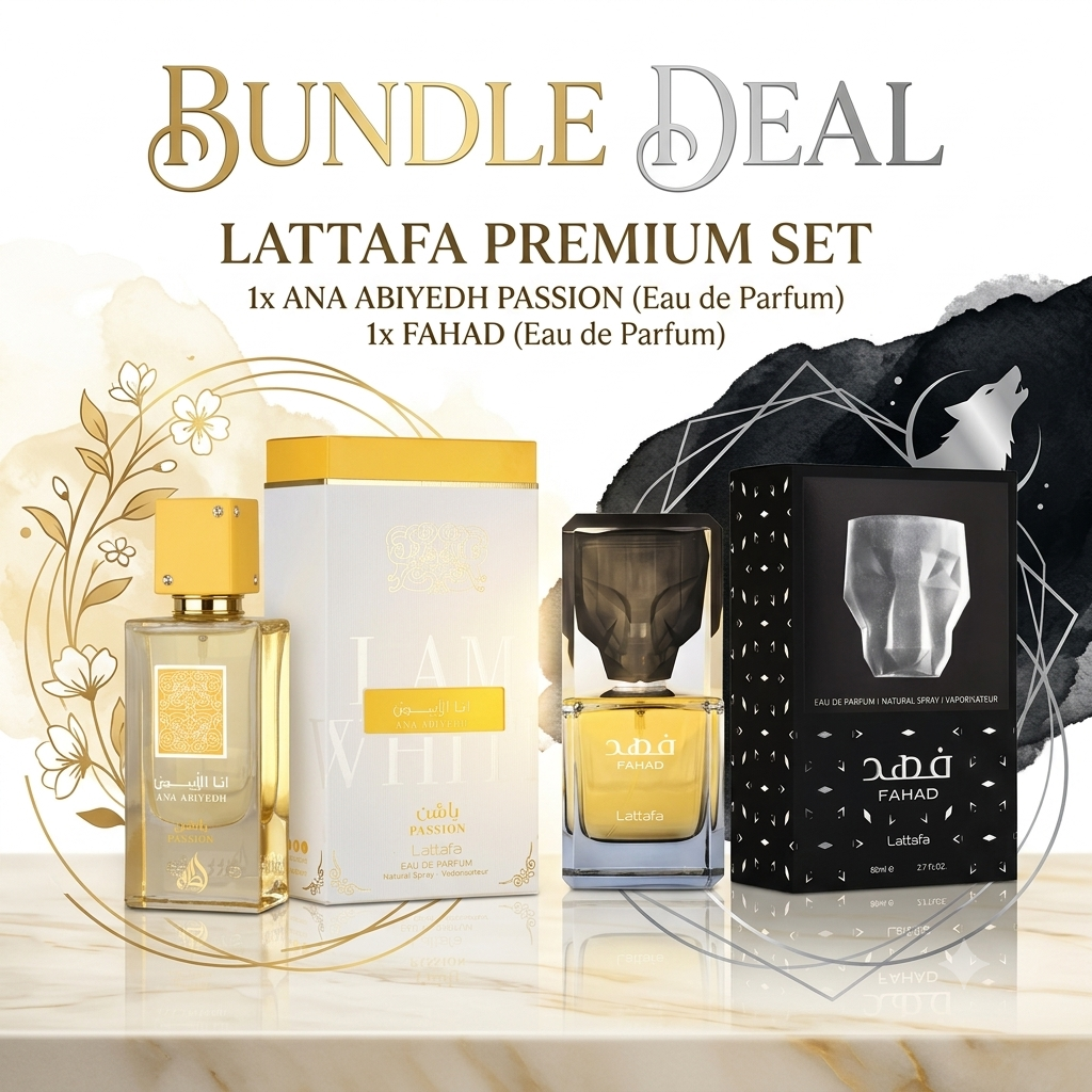 Lattafa Bundle Deal Fahad 80ml & Ana Abiyedh Passion 60ml Eau de Parfum