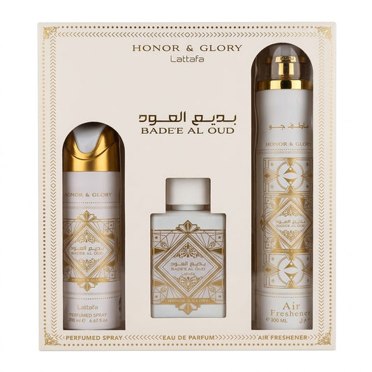 Lattafa Badee Al Oud Honor & Glory Geschenkset Eau de Parfum - Raumduft - Bodyspray