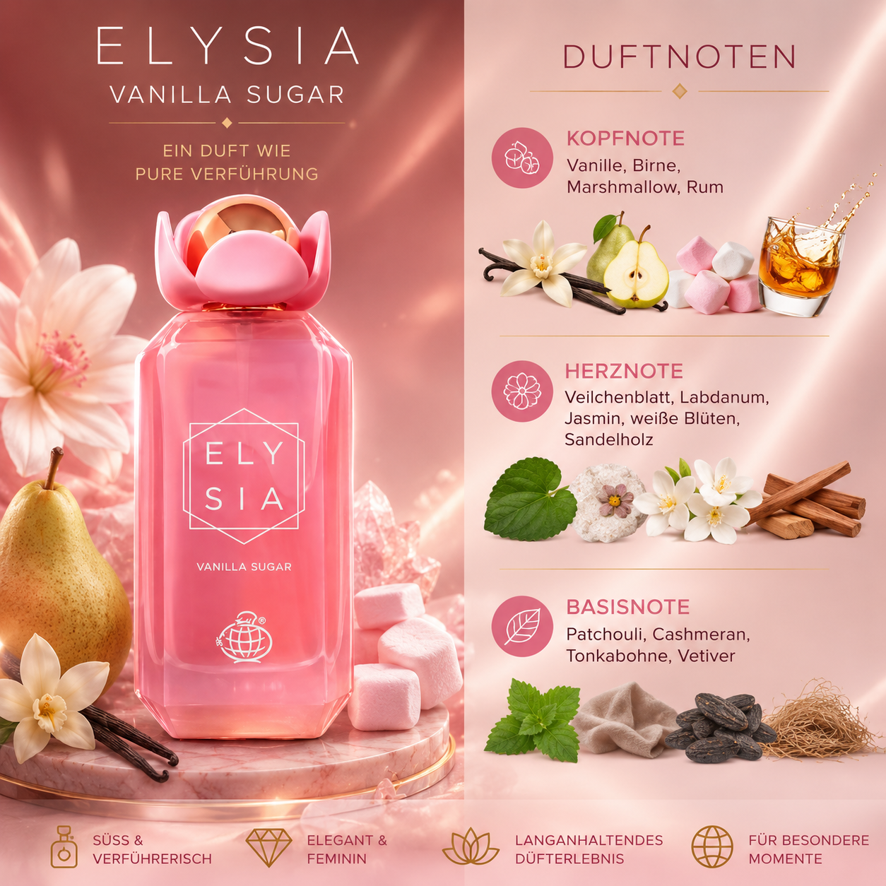 Fragrance World ELYSIA VANILLA SUGAR 100ml Eau de Parfum