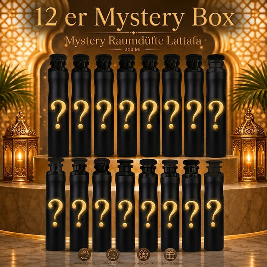 Lattafa 12er Raumduft Mysterybox Air Freshener - Luxus Edel 300ml