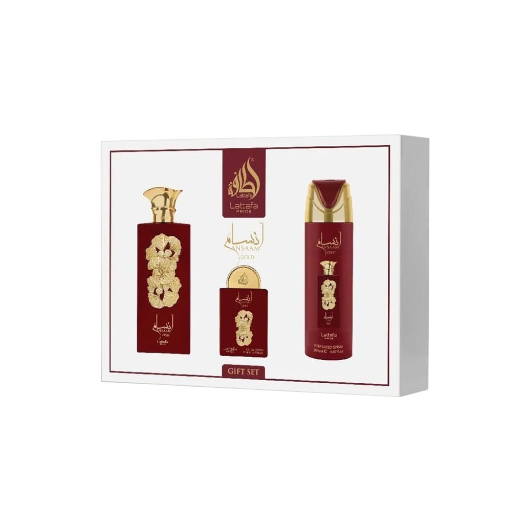 Lattafa Ansaam Gold Geschenkset Eau de Parfum