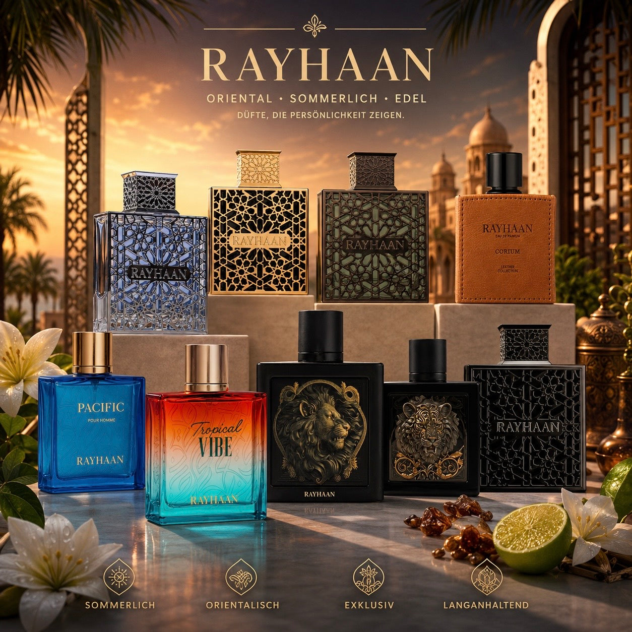 RAYHAAN COLLECTION
Luxury Fragrances Eau de Parfum Aquatica - Terra - Lion