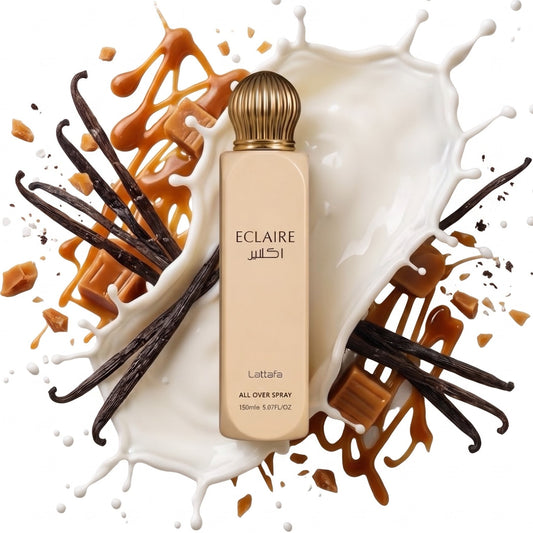 Lattafa Eclaire Body- All Over Spray 150 ml - Süß - Vanille - Karamell - Damen