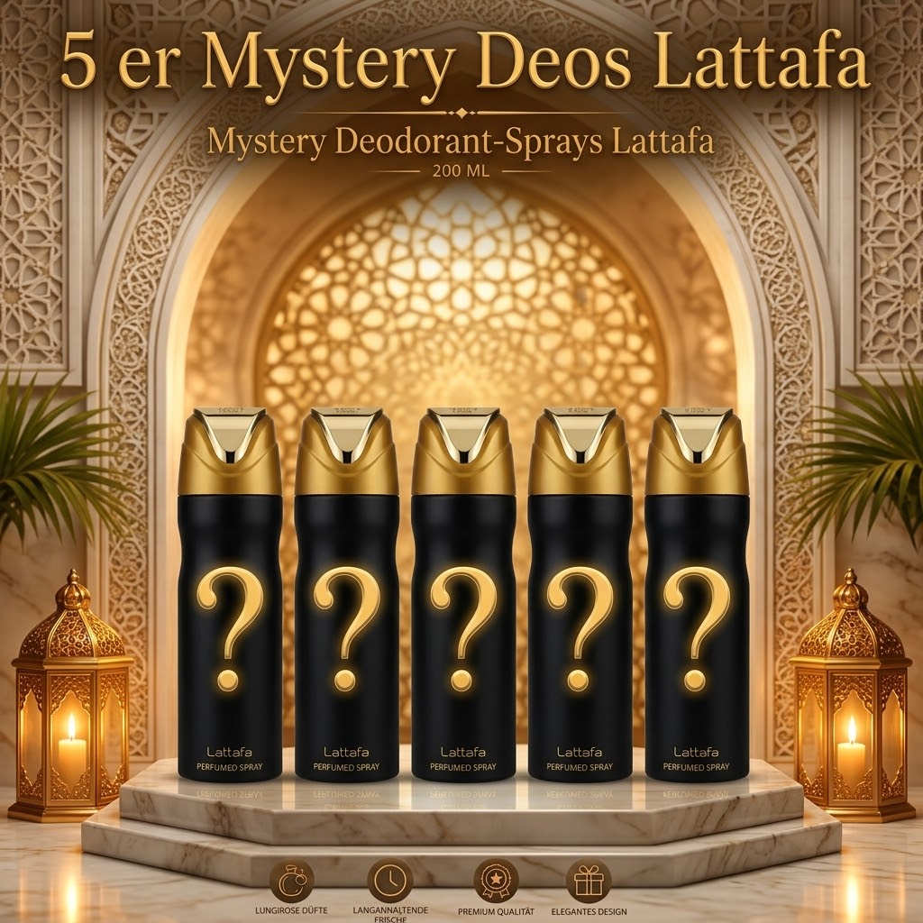 Lattafa Deos - Perfumed Bodysprays 5er Mysterybox - 200ml