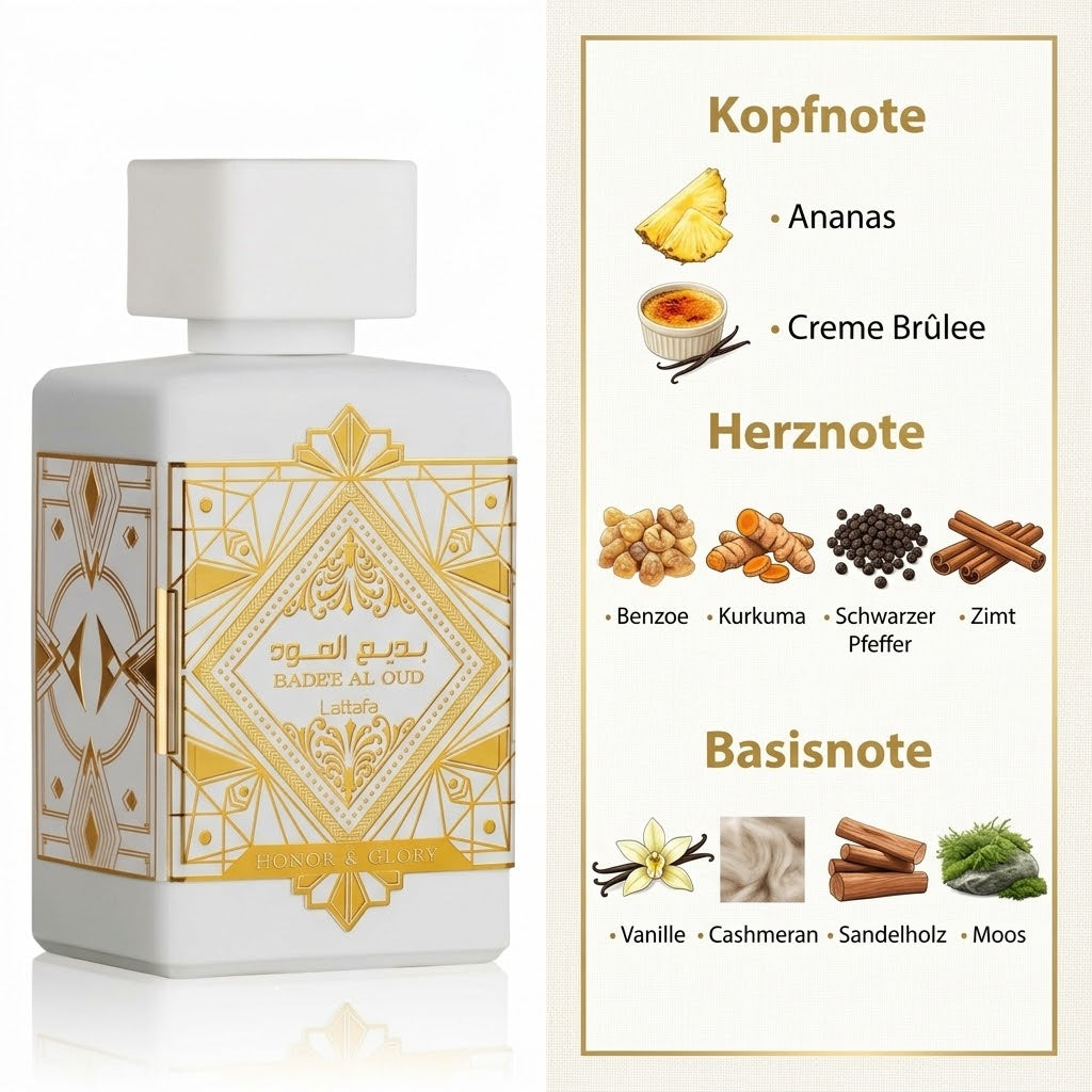 Lattafa Badee Al Oud Honor & Glory Geschenkset Eau de Parfum - Raumduft - Bodyspray