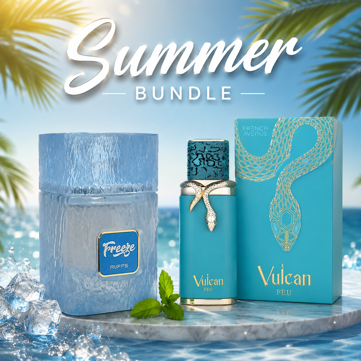 Summer Bundle Riiffs Freeze & Vulkan Feu French Avenue EDP