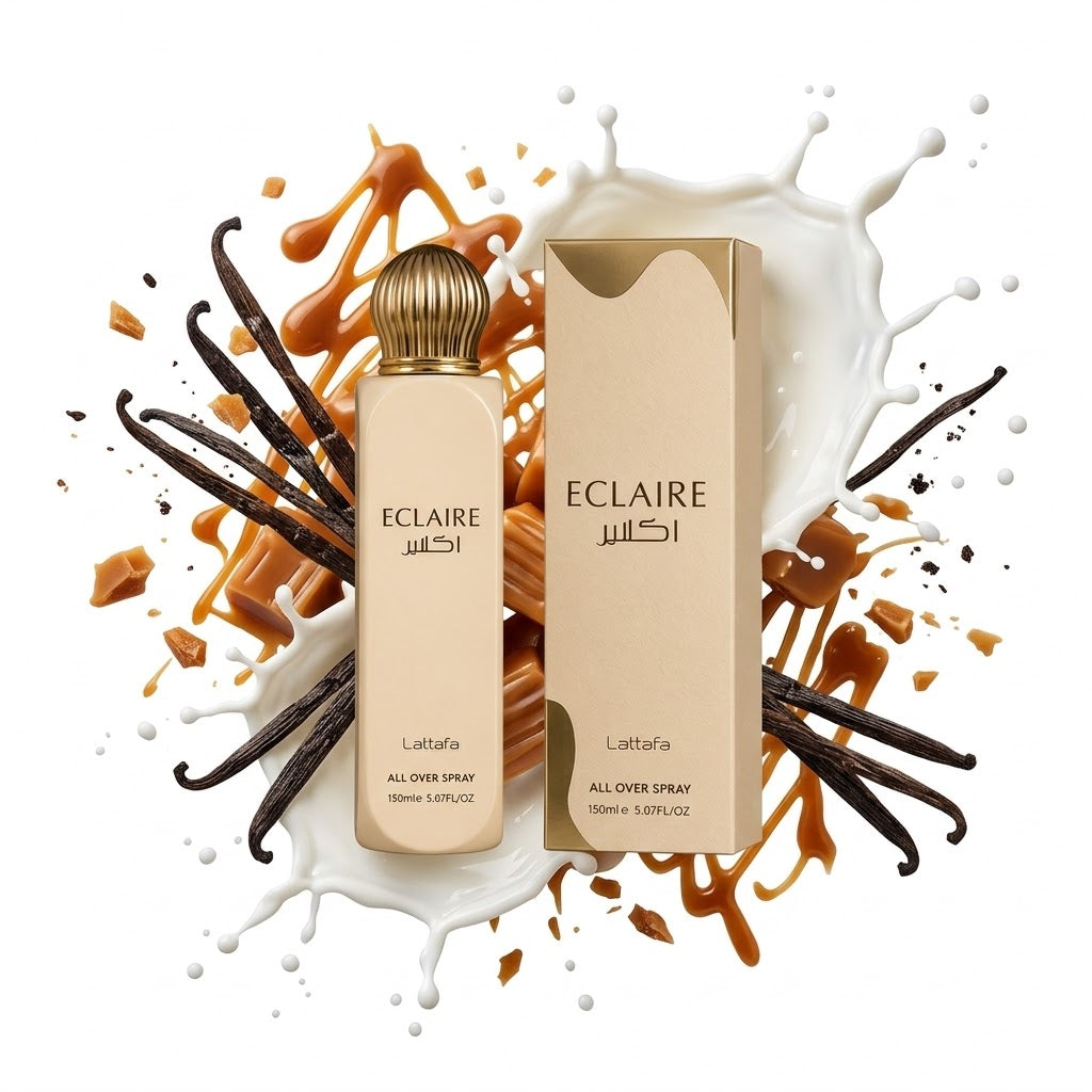 Lattafa Eclaire Body- All Over Spray 150 ml - Süß - Vanille - Karamell - Damen