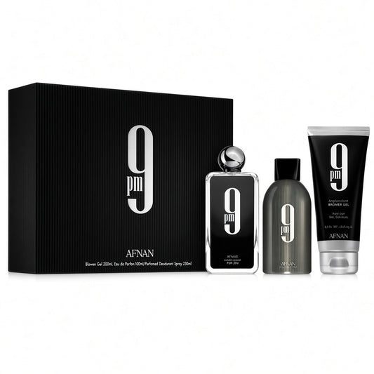 Afnan 9 pm EDP 100 ml - DEO Spray 150 ml - Duschgel 150 ml Herren